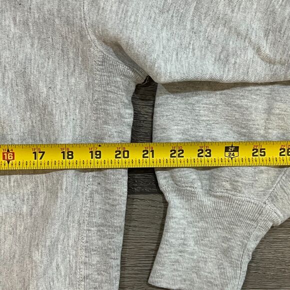 Vintage 90s Champion Reverse Weave Blank Gray Sweatshirt Made in USA Men's XL - Picture 7 of 8